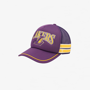 【代购】市井店 NBA x 47Brand 美版潮牌嘻哈湖人队Stripes棒球帽