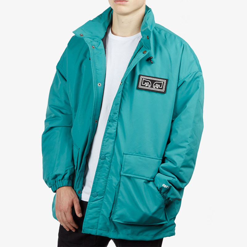 【现货】市井店 Obey 美版潮牌嘻哈街舞滑板Eyes连帽棉服大衣外套