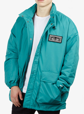 【现货】市井店 Obey 美版潮牌嘻哈街舞滑板Eyes连帽棉服大衣外套
