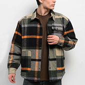 代购 市井店 Primitive 美版 潮牌嘻哈街舞滑板Circuit条纹夹克