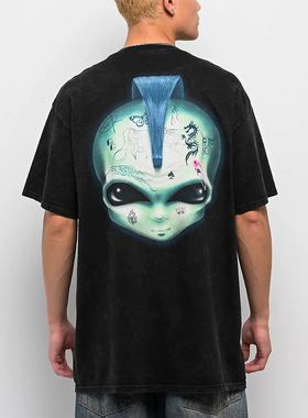 【代购】市井店 RIPNDIP 美版潮牌嘻哈滑板Squabble Up水洗T恤