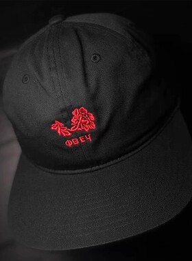 【现货】市井店 Obey 美版潮牌嘻哈街舞滑板街头Flower平檐棒球帽