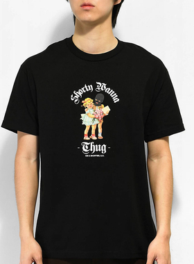 【代购】市井店 40s & Shorties 美版潮牌嘻哈滑板Wanna ThugT恤