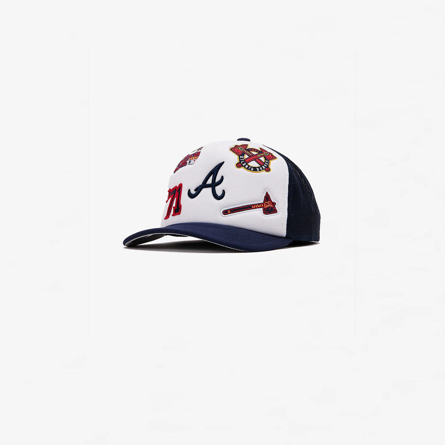 【代购】市井店 MLB x M&N 美版潮牌勇士队GRIDLOCK网帽棒球帽