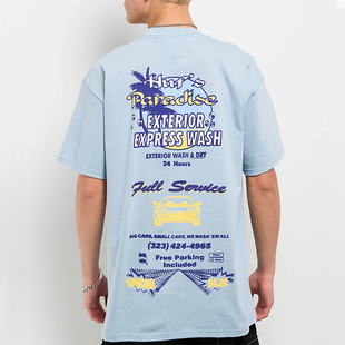 代购 潮牌嘻哈街舞滑板Full 市井店 美版 Service印花T恤 HUF