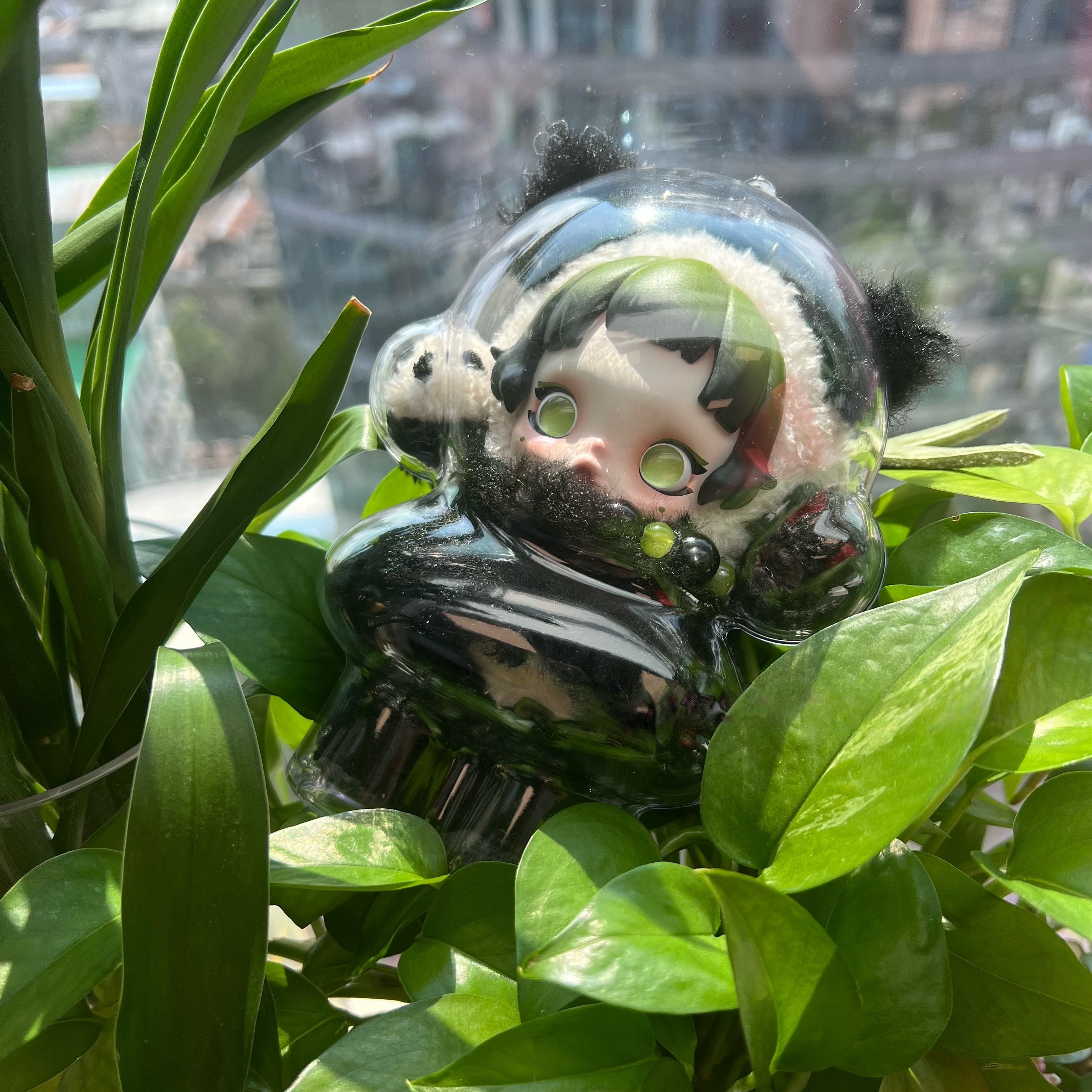 泡泡玛特SKULLPANDA熊怠怠保护壳SP毛绒挂件娃包防尘溜娃收纳包