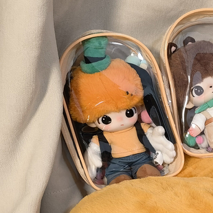 高飞的恶作剧dimoo迪士尼系列透明娃包泡泡玛特玩偶保护套遛娃包