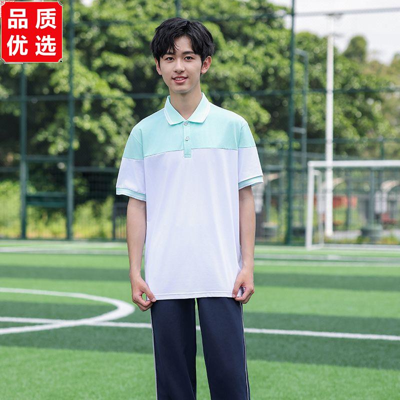 夏季中学生校服套装初短图片