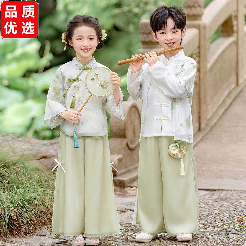 汉服男童秋装国风女学服图片