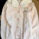 蕾丝温柔针织衫甜美拼接娃娃毛衣秋冬新款花边针织开衫外套上衣