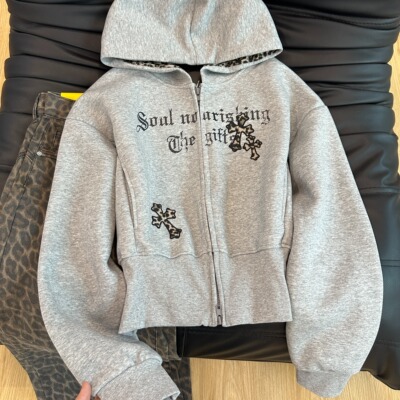 美式复古哥特风潮牌开衫