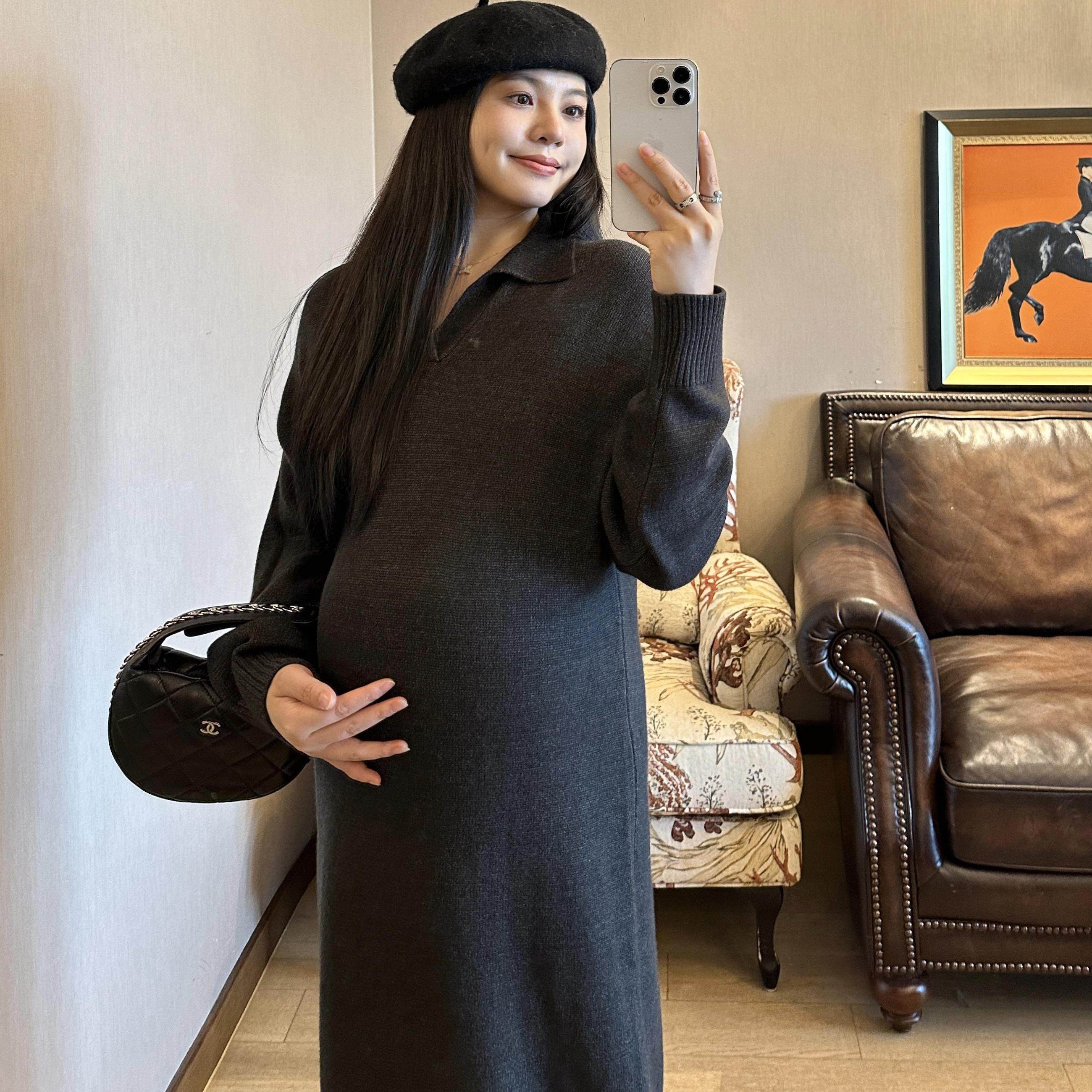 PEIPEI佩佩孕妇装赫本风温柔女2024新款高级感毛衣连衣裙外穿冬季,孕妇装/孕产妇用品/营养,毛衣,淘宝优惠券,粉丝福利购,淘宝优惠卷