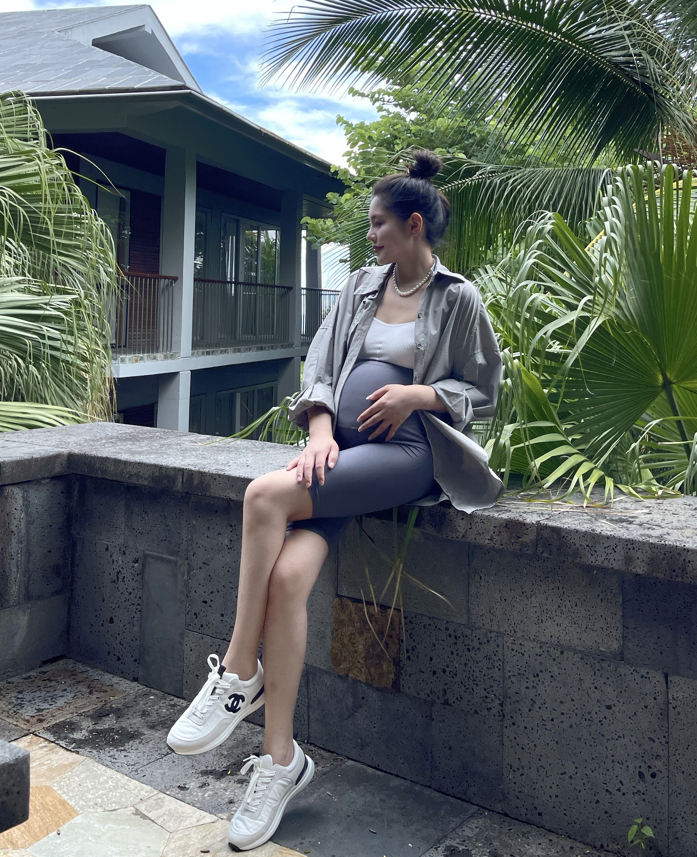 PEIPEI 출산 착용 2021 가을 새로운 얇은 겉옷 고급 느슨한 긴팔 셔츠 자켓 탑 가을 옷