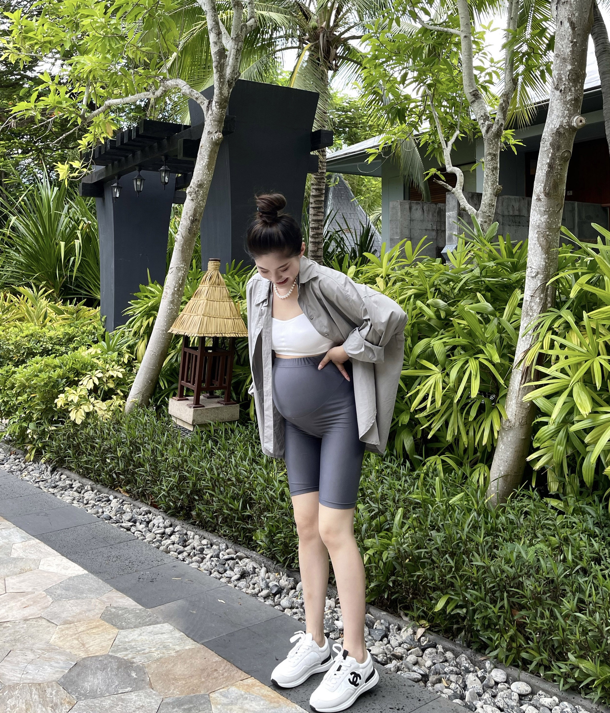 PEIPEI 출산 착용 2021 가을 새로운 얇은 겉옷 고급 느슨한 긴팔 셔츠 자켓 탑 가을 옷