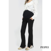加绒托腹冬装 PEIPEI佩佩孕妇装 开叉裤 秋季 定制分叉微喇孕妇裤