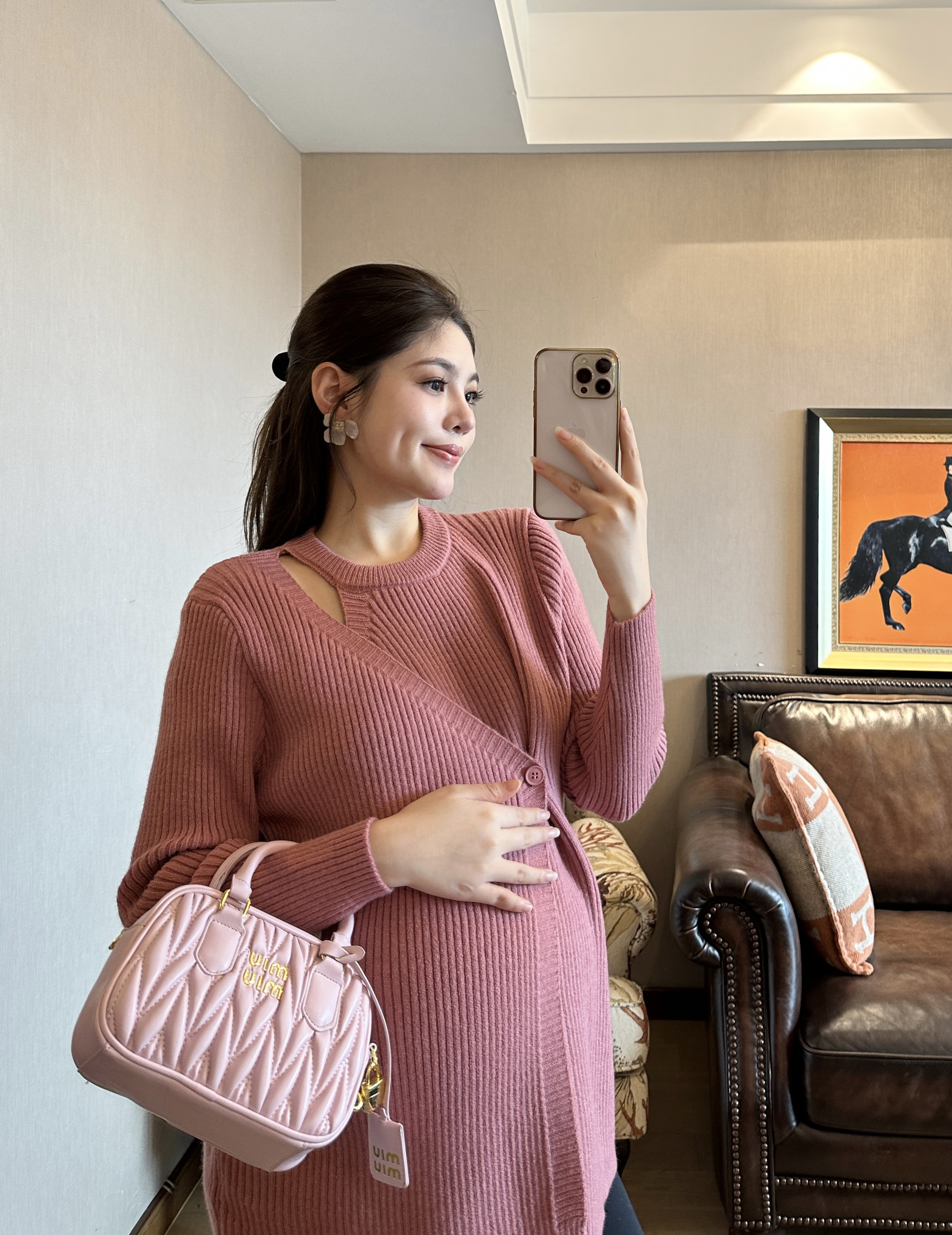 佩佩高定孕妇装秋冬装