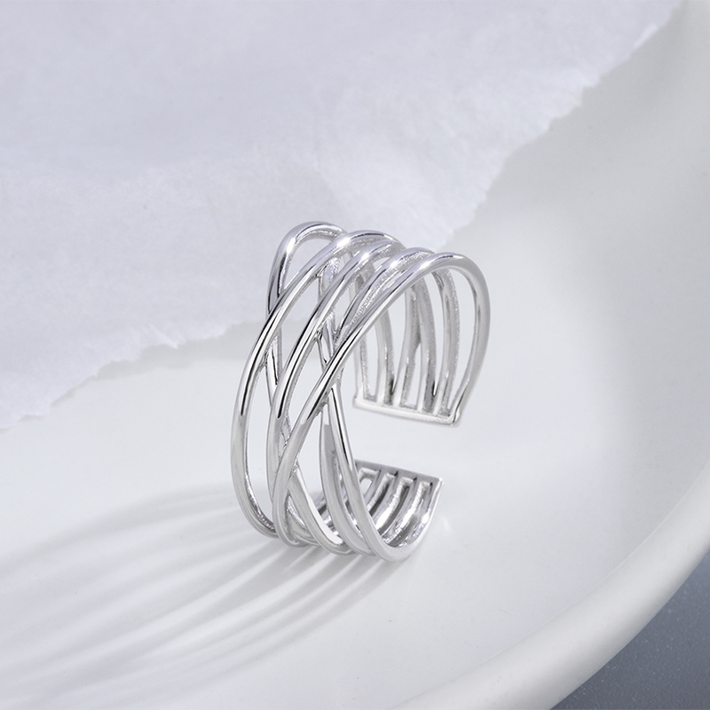 S925纯银男女戒指diy开口