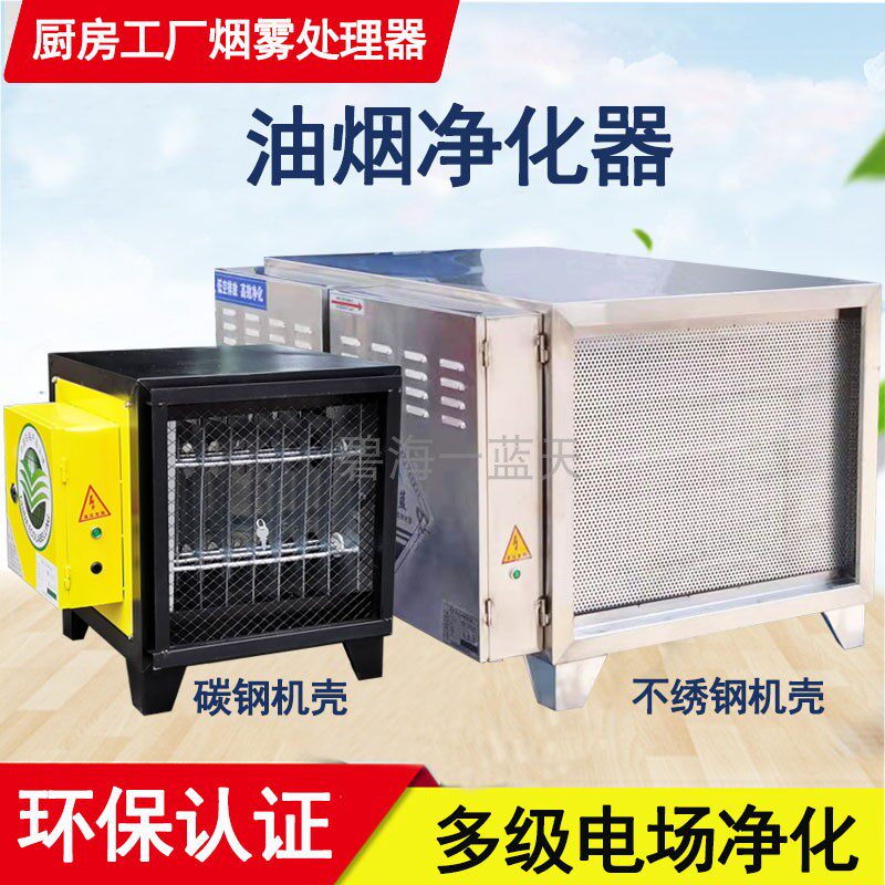 饭店厨房油烟净化器 餐饮环保 商用烧烤 静电分离器4000风量 包邮