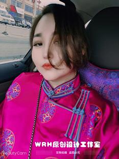 SUUNAI蒙古购物商城WRH女装传统蒙古袍礼服民族元素多色