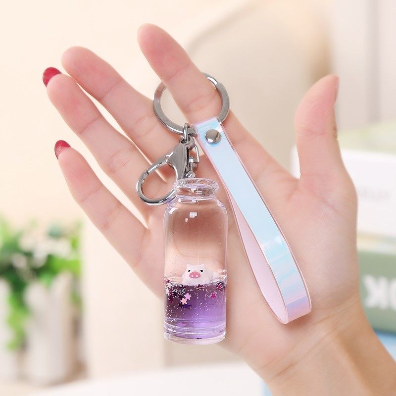 挂饰漂浮可爱女生人气小猪漂流瓶钥匙扣随身特别解压装饰卡通清新|ruв категории фестиваль товаров/подарок, творческие подарки, брелок - от Buy2taobao.com для оказания профессиональной услуги покупки агента Taobao