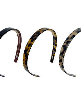 韩国博主FEVER同款~法式复古玳瑁色宽边带齿防滑发箍发卡 1.5厘米