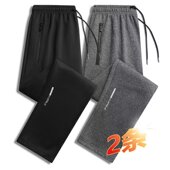 直筒休闲运动卫裤 保暖弹力拉链男士 秋季 清仓捡漏专柜撤回外贸男裤