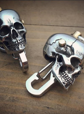 复古骷髅头钥匙扣小众暗黑系独特朋克风高级感欧美汽车钥匙挂件