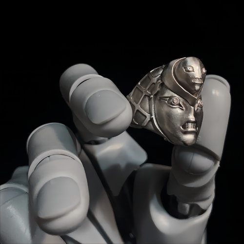 JOJO的奇妙冒险周边开口戒指绯红之王迪亚波罗替身使者卡通动漫