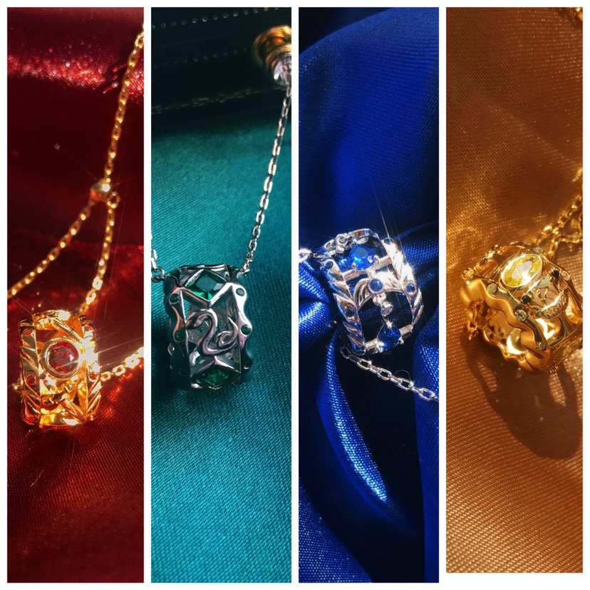 哈利波特周边印象项链斯莱特林格兰芬多拉文克劳魔法学院吊坠礼物