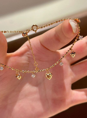 爆款流苏爱心手链女轻奢in小众设计高级感气质百搭手饰品