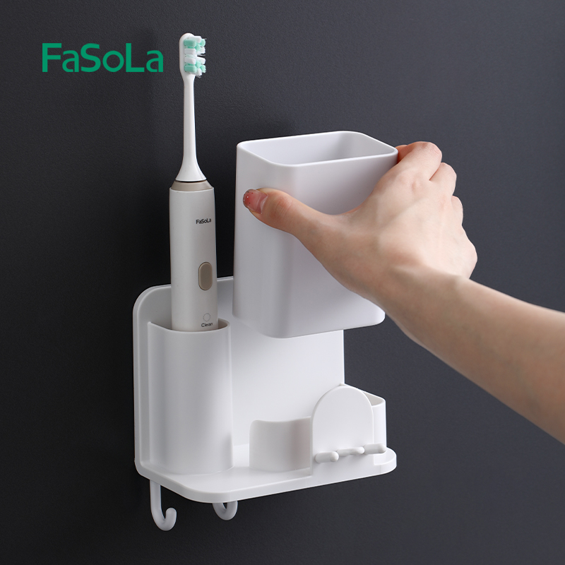 FaSoLa牙刷置物架免打孔牙具挂架