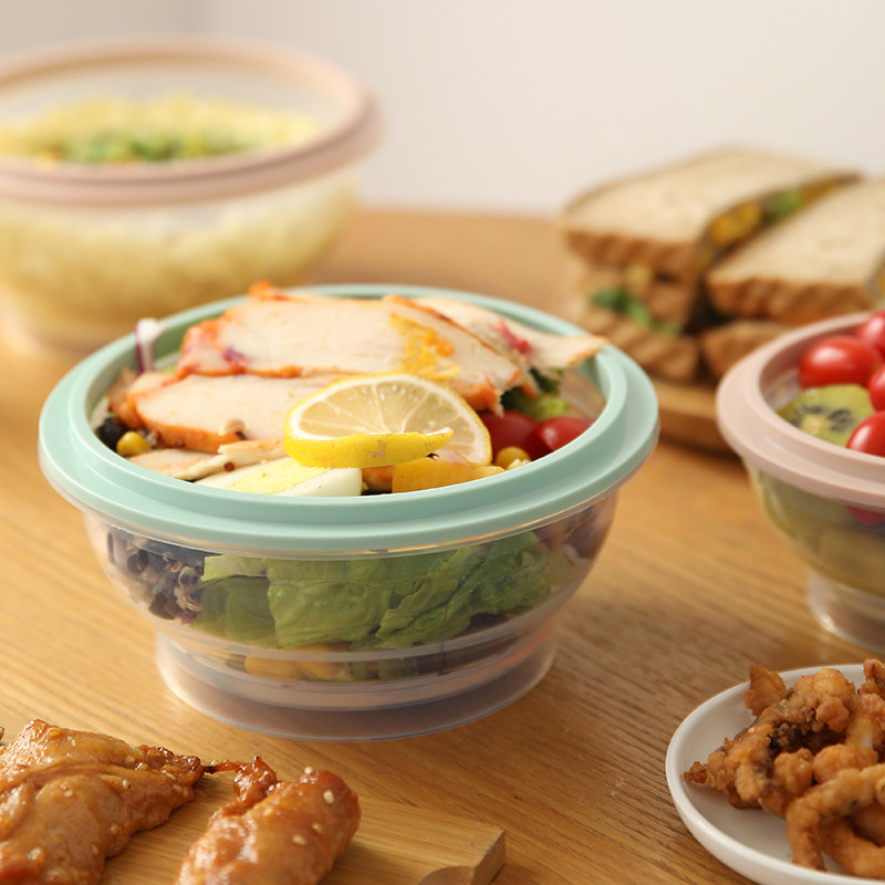 Foldable Silicone Bowl,Portable,Heat-Resistant,Travel,Picnic