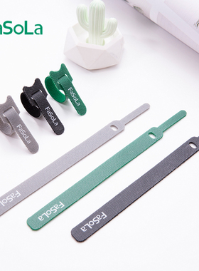 Magic Tape Sticks Cable Ties Belt Bundle Tie Hook&Loop