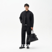 秋冬中式 进口三醋酸初剪羊毛 立领夹克外套男 静奢 LEZORA