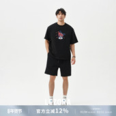 日本Gold win同款 华夫格 LEZORA 速干抗皱松紧腰宽松休闲短裤 男女