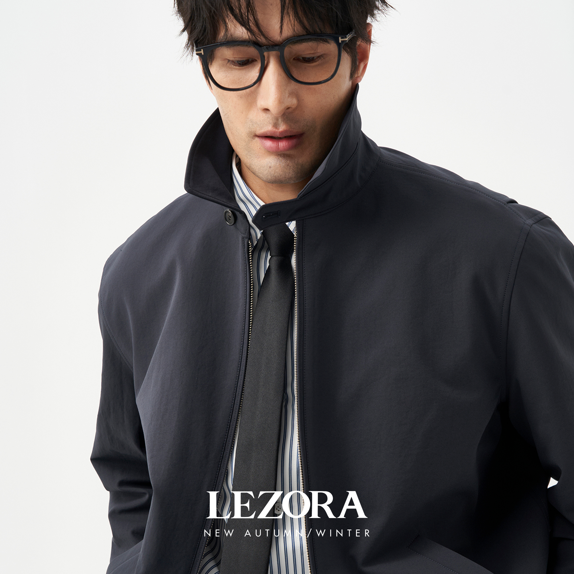 LEZORA粉衬反差街头行政夹克