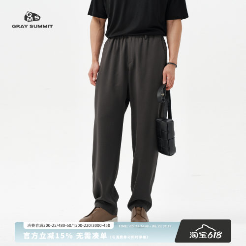 夏季薄款宽松直筒休闲裤男