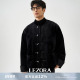 LEZORA新中式 静奢 韩国进口丝绒拼缎面三醋酸竹节扣夹克外套男春