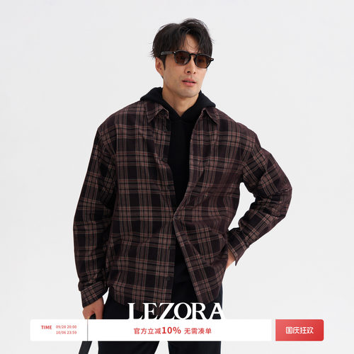 LEZORA纹灯芯绒秋冬长袖衬衫
