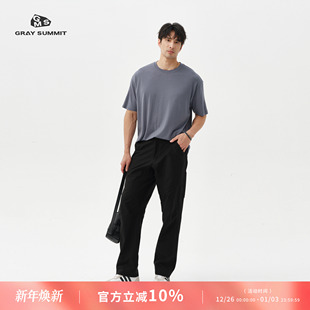 攀岩裤 sorona弹力帆布耐磨工装 男 SUMMIT复古立裁cronin裤 GRAY