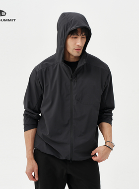 GRAY SUMMIT超轻薄sima hoody皮肤衣日本toray四面弹连帽防晒衣男