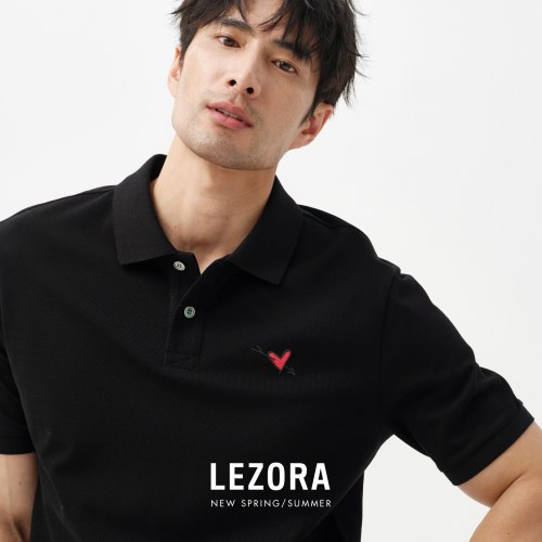 LEZORA珠地匹马棉一箭倾心polo衫