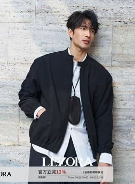 LEZORA 超轻量进口双层皱感面料 立领底特律夹克男Detroit Jacket