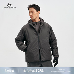 GRAYSUMMIT超轻量暖primaloft金标P棉东丽防水立领户外棉服男冬