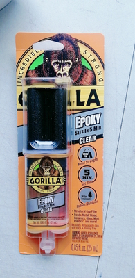 现货Gorilla Glue Gorilla Epoxy 5 Minute大猩猩胶水