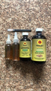 现货秒发Tropic Isle Living Jamaican Black Castor Oil Glass