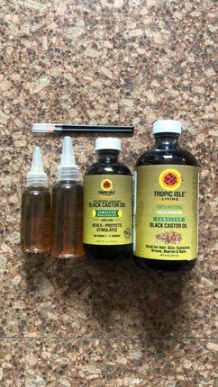 现货秒发Tropic Isle Living Jamaican Black Castor Oil Glass