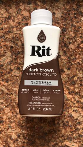 苏州现货秒发 Rit All-Purpose Liquid Dye dark brown 深棕色