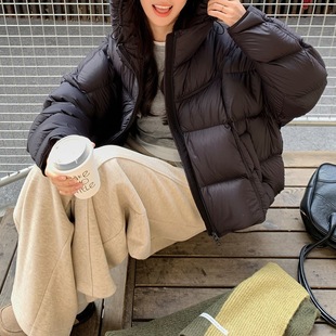 云朵泡芙棉服女装新款冬季2026年新款百搭超好看短款鹅黄色面包服