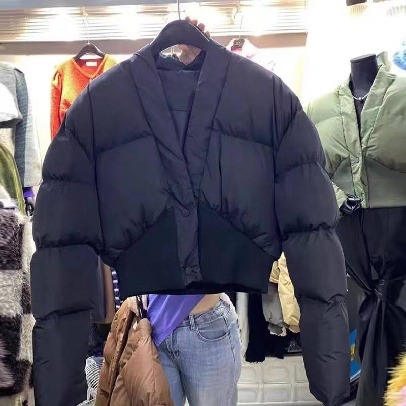 2026秋冬季新款小个子炸街设计感小众百搭拼接收腰保暖棉服外套,女装/女士精品,棉衣/棉服,淘宝优惠券,粉丝福利购,淘宝优惠卷